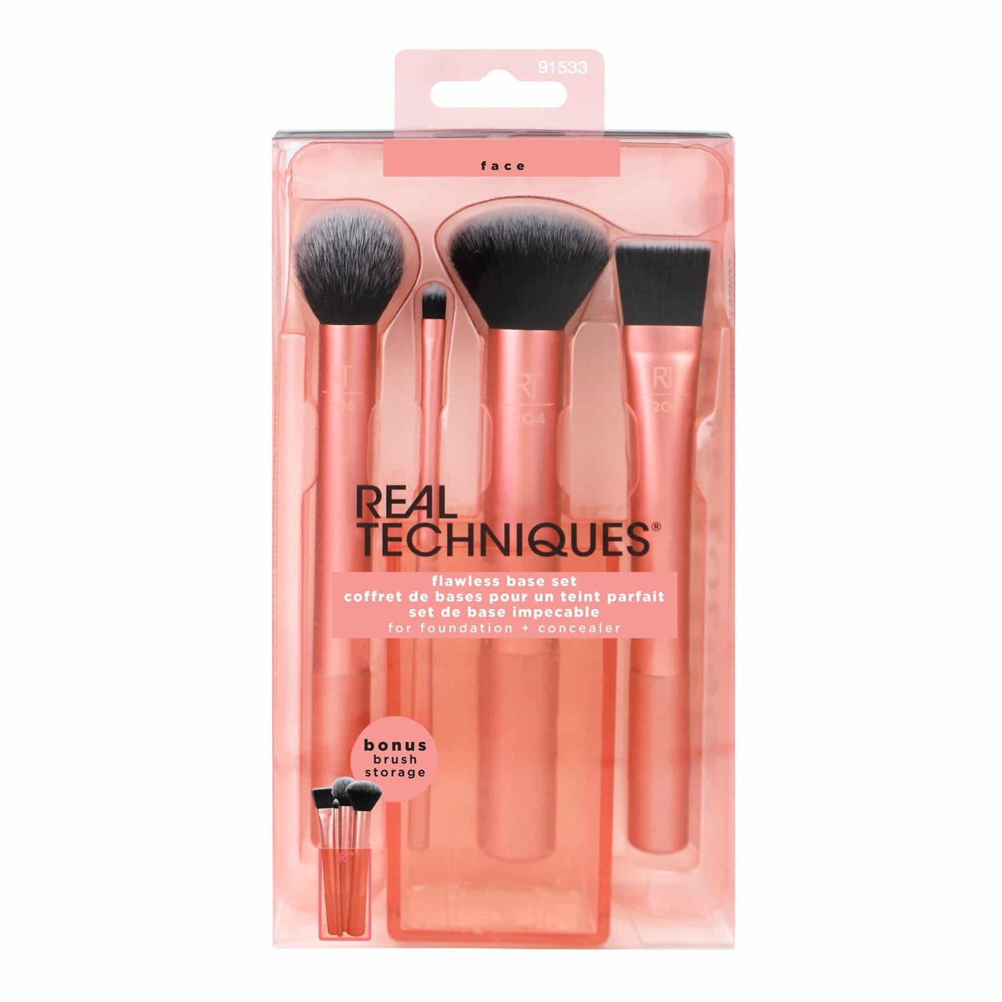 Real Techniques Flawless Base Brush Kit, 5 Piece Set