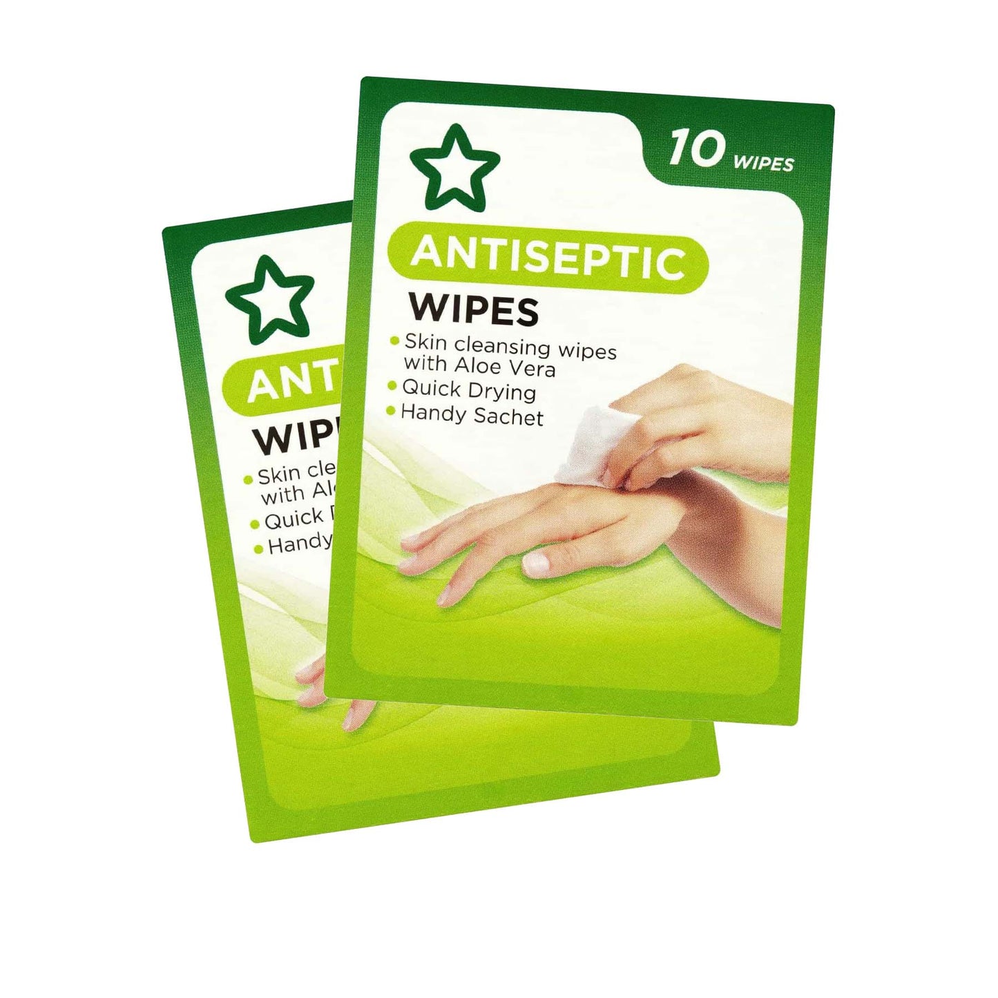 Antiseptic Cleansing Wipes Aloe Vera 10pcs x 2 packs
