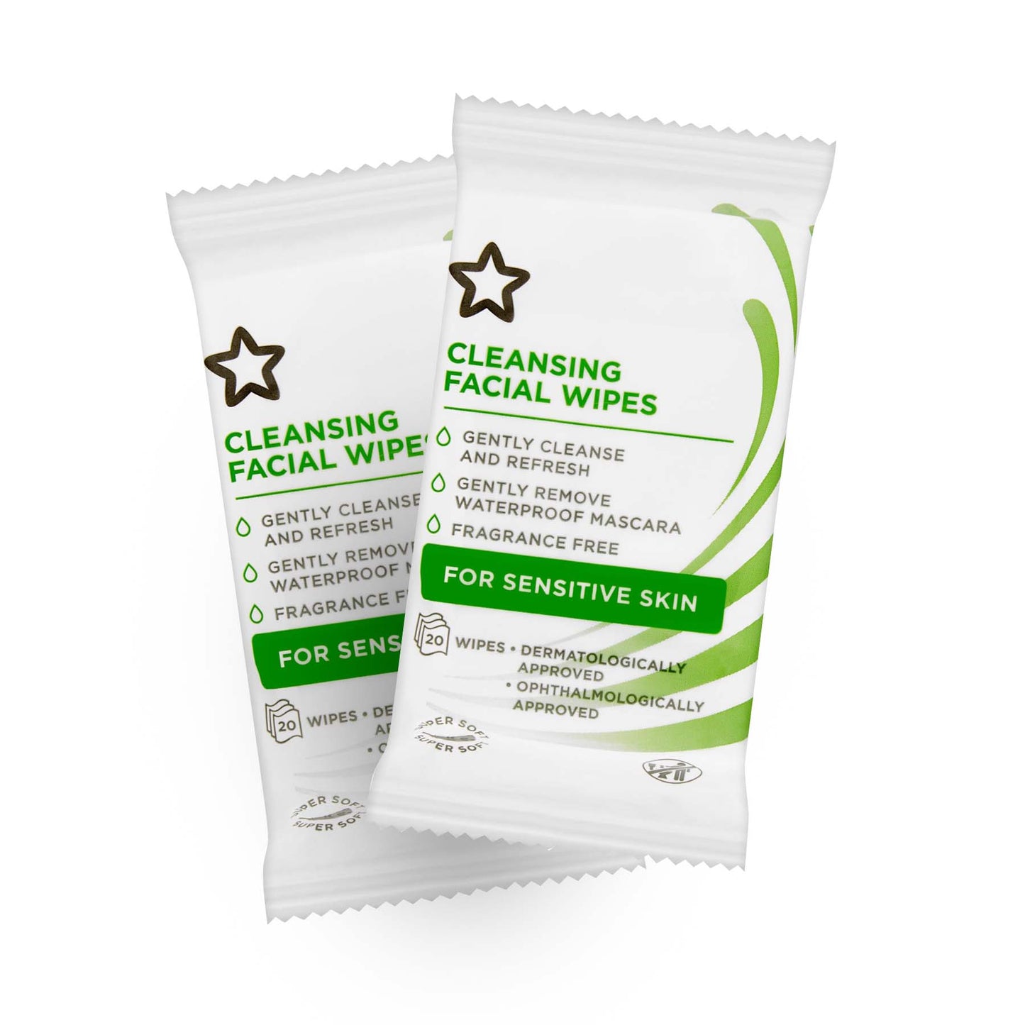 Face Cleansing Wipes Sensitive 10pcs x 2 packs 2 x 10pcs