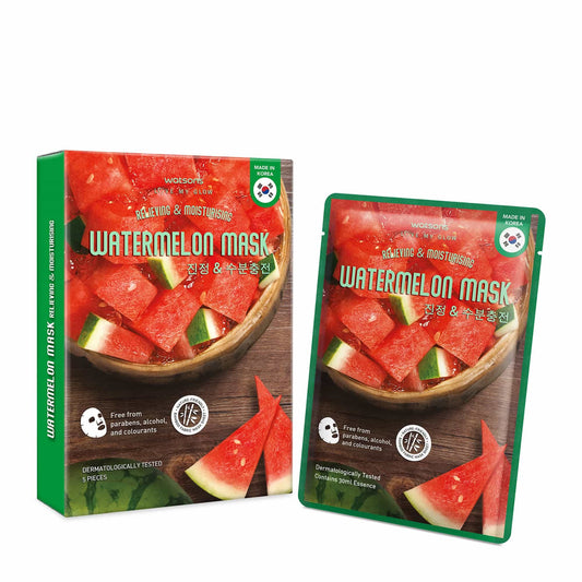 Love My Glow Relieving Sheet Mask Watermelon 5pcs