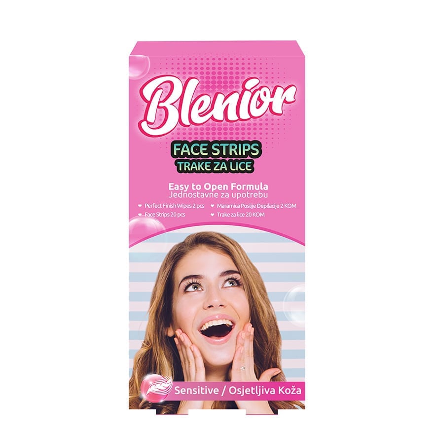 Face Wax Strips Sensitive Skin 20pcs