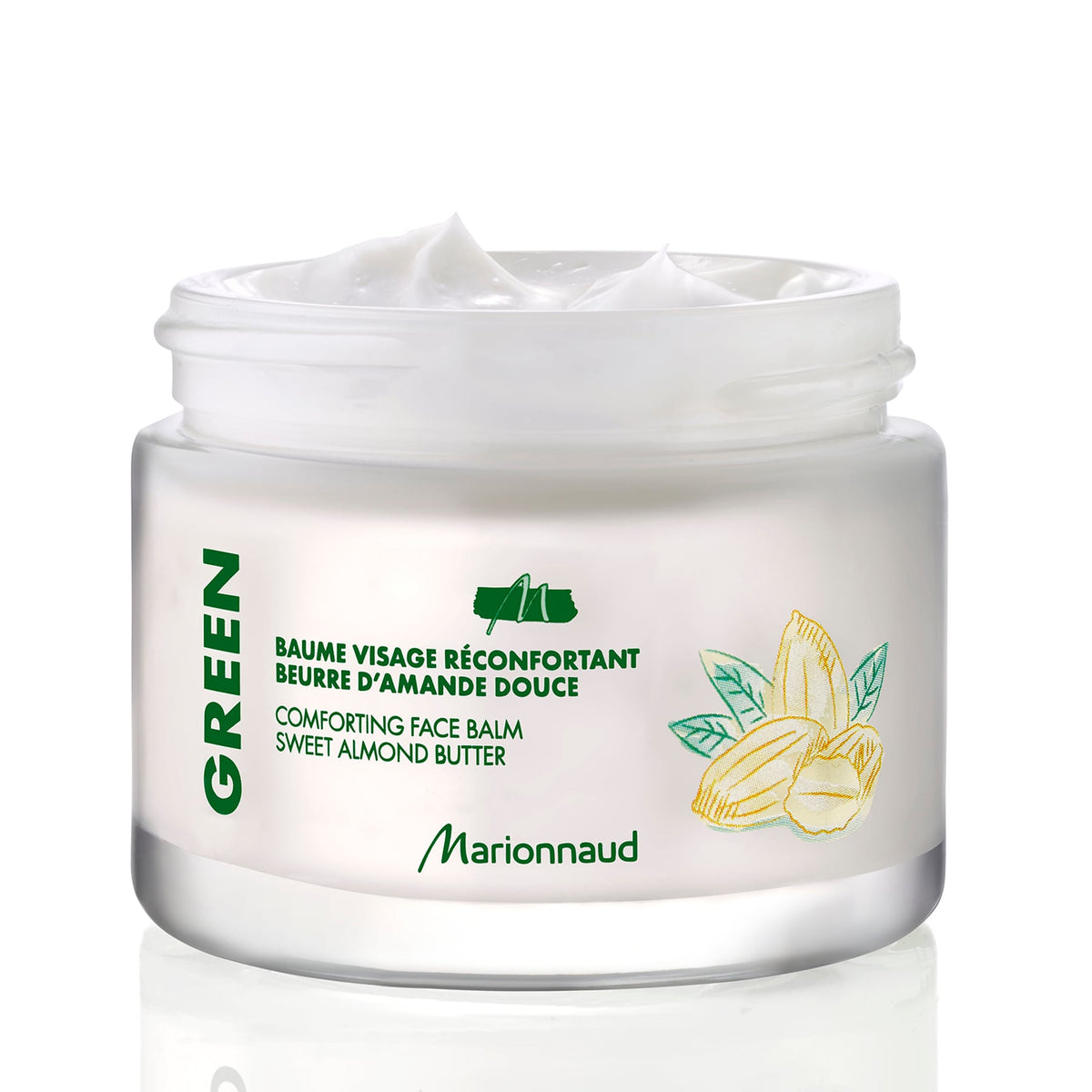 Green Comforting Face Balm Cream Sweet Almond Butter 50ml