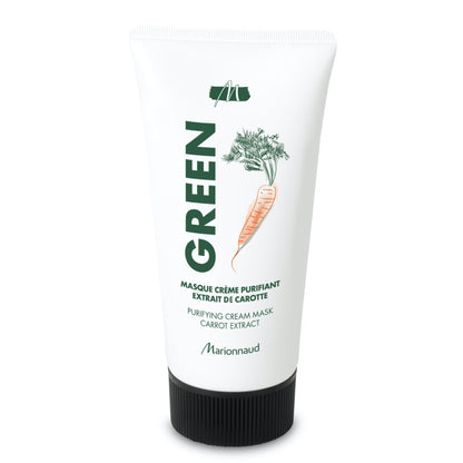 Green Purifying Cream Face Mask Carrot Extract 50ml