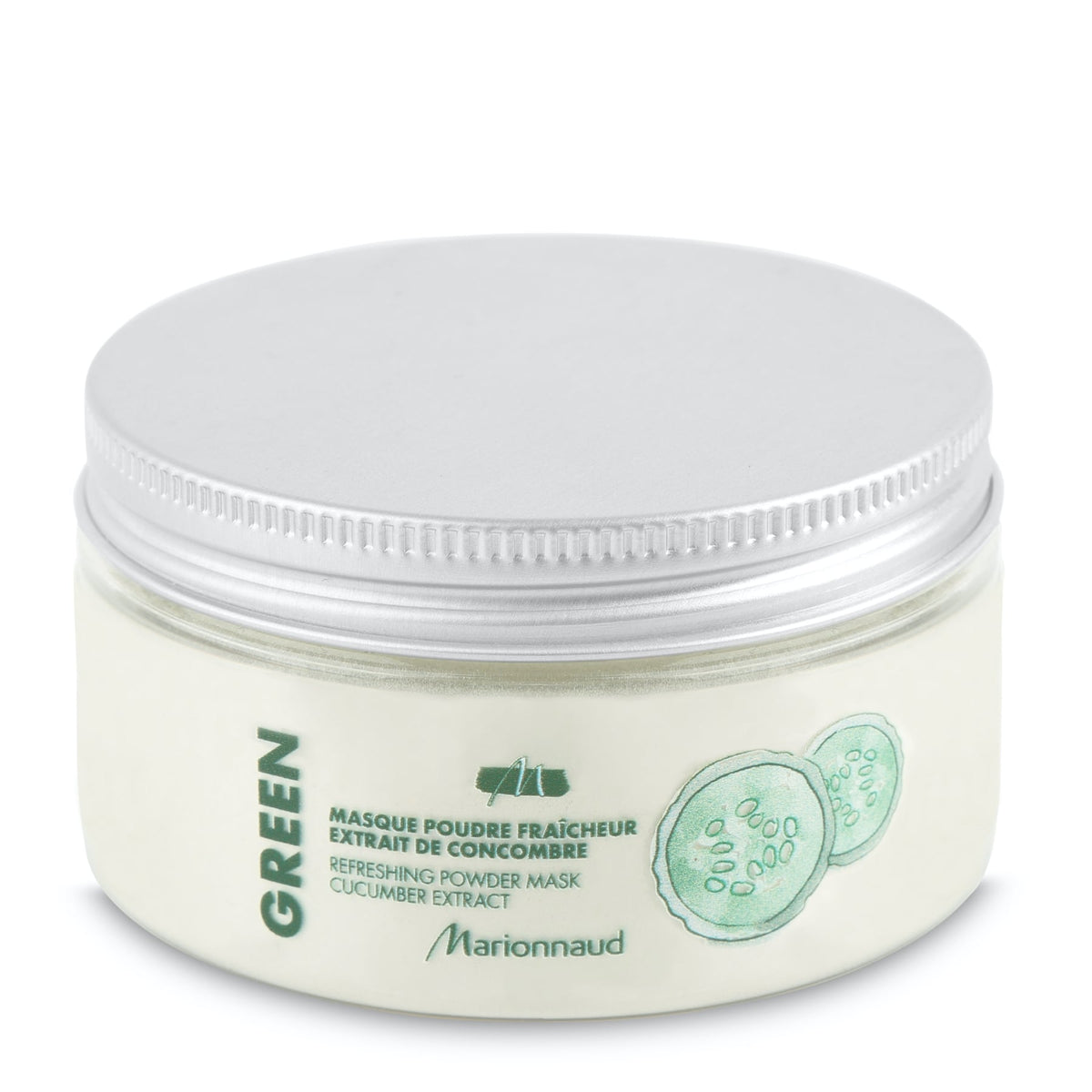 Green Refreshing Powder Face Mask Cucumber Extract 40g