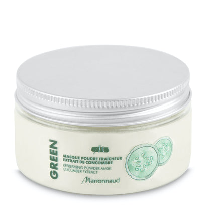 Green Refreshing Powder Face Mask Cucumber Extract 40g