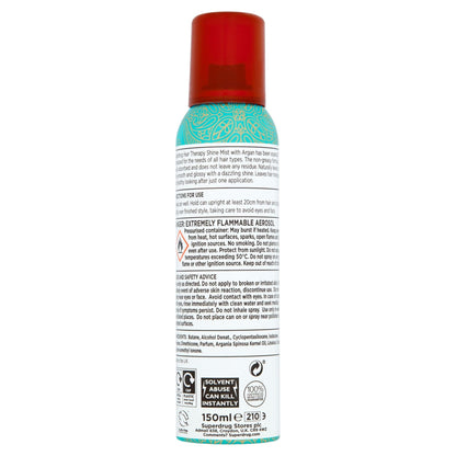 Argan Hair Therapy Shine Hair Mist Spray 150ml