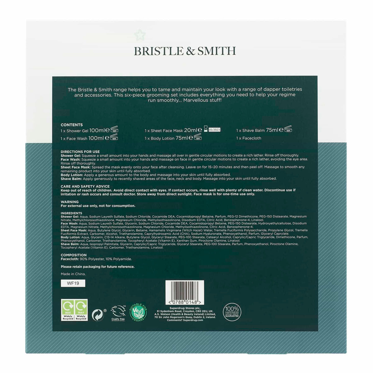 Bristle & Smith Grooming Men's Gift Set