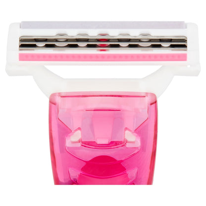3 Blade Women's Disposable Razor Aloe Vera & Shea Butter 4pcs
