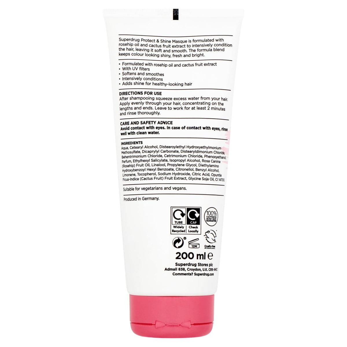 Protect & Shine Hair Mask Rosehip & Cactus Fruit 200ml