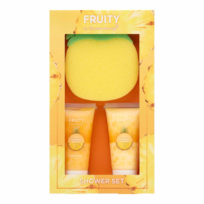 Fruity Trio Shower Beauty Gift Set Pineapple & Papaya