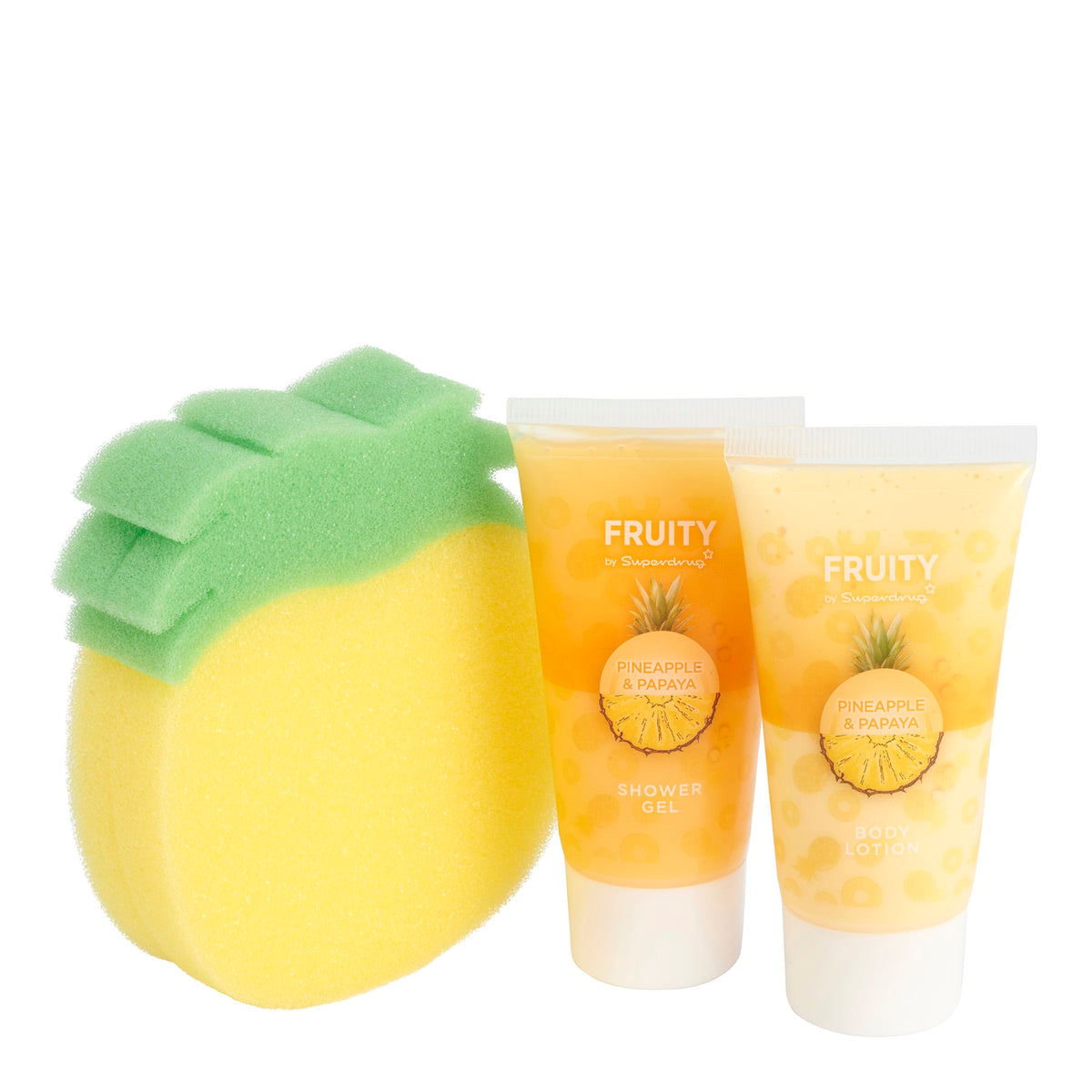 Fruity Trio Shower Beauty Gift Set Pineapple & Papaya