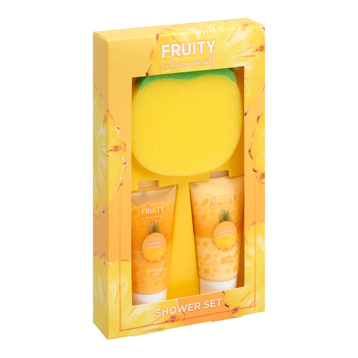 Fruity Trio Shower Beauty Gift Set Pineapple & Papaya
