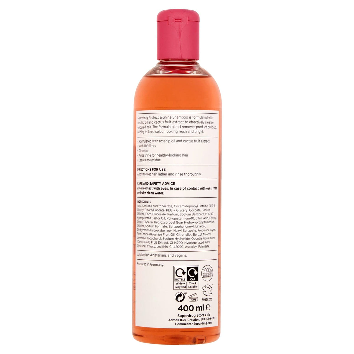 Protect & Shine Shampoo Rosehip & Cactus Fruit 400ml