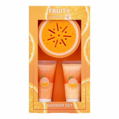 Fruity Trio Shower Beauty Gift Set Orange & Satsuma