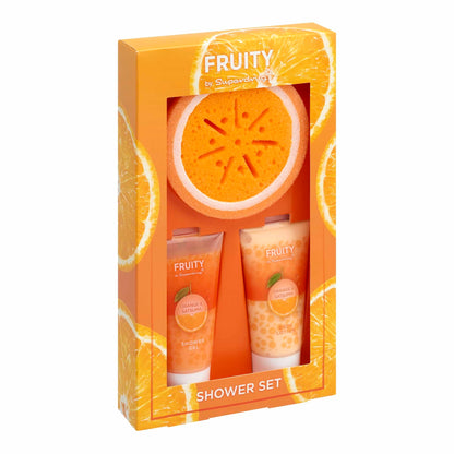Fruity Trio Shower Beauty Gift Set Orange & Satsuma