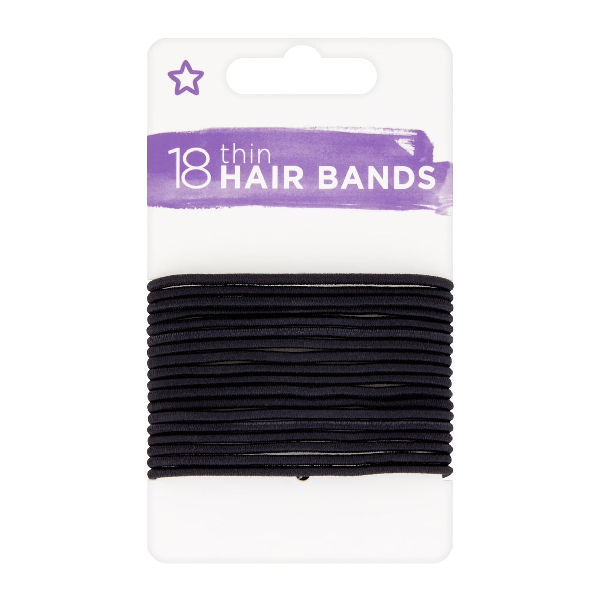 Thin Hair Ties 18pcs
