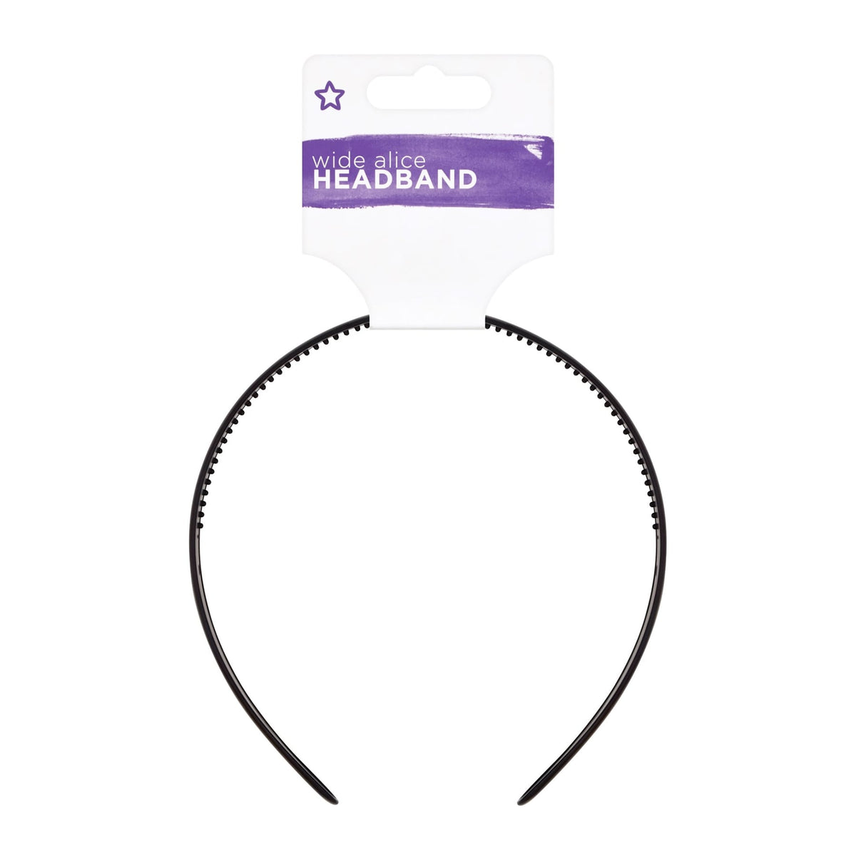 Wide Alice Headband Black 1pc