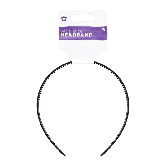 Wide Alice Headband Black 1pc