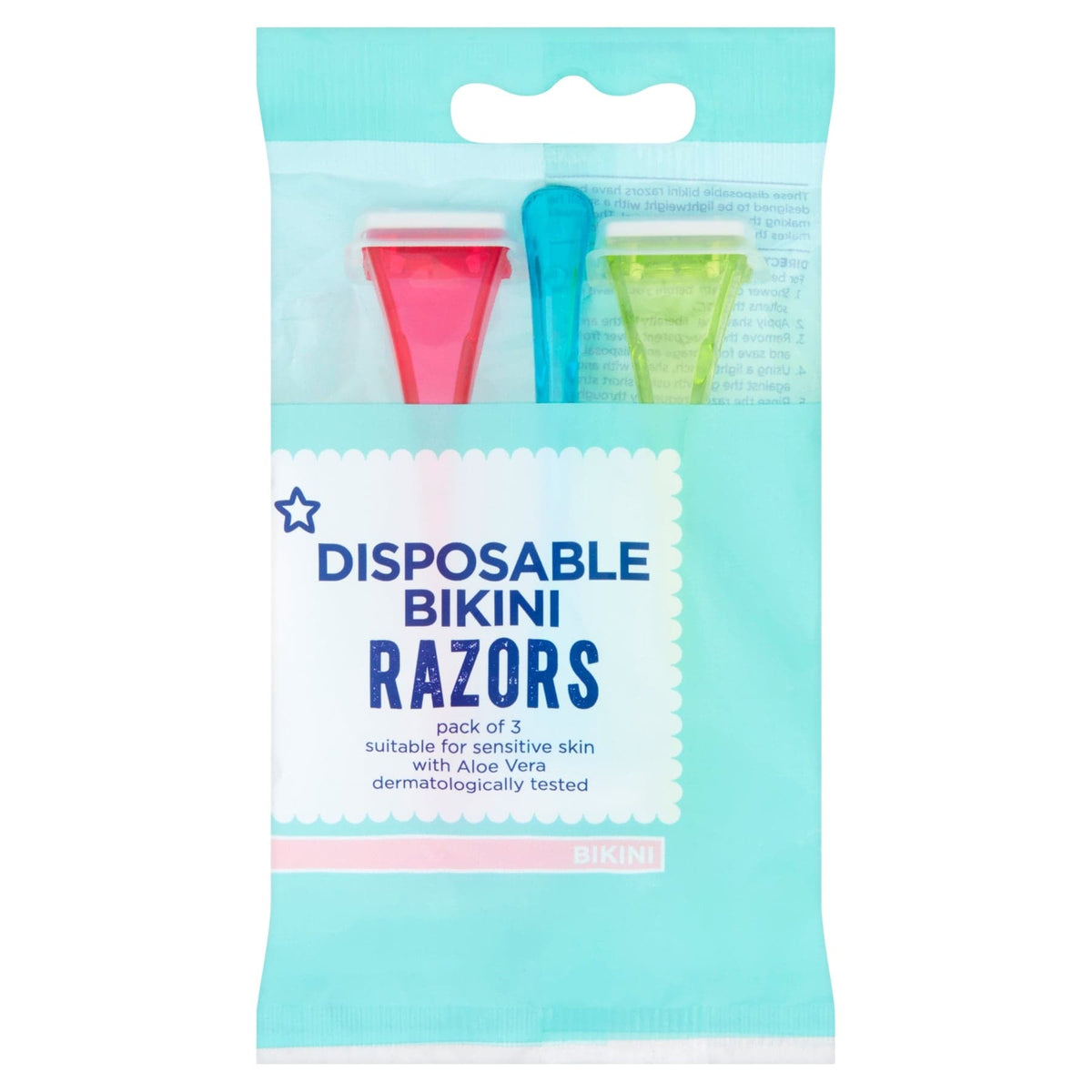 Women's Disposable Bikini Razor 3pcs