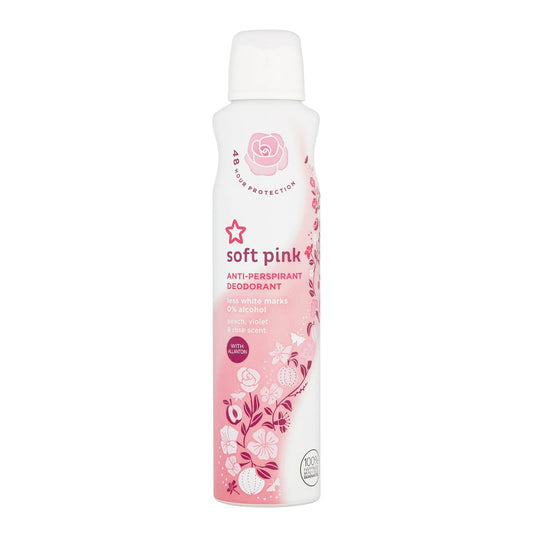 Less White Residue Anti-Perspirant Deodorant Spray Soft Pink 250ml