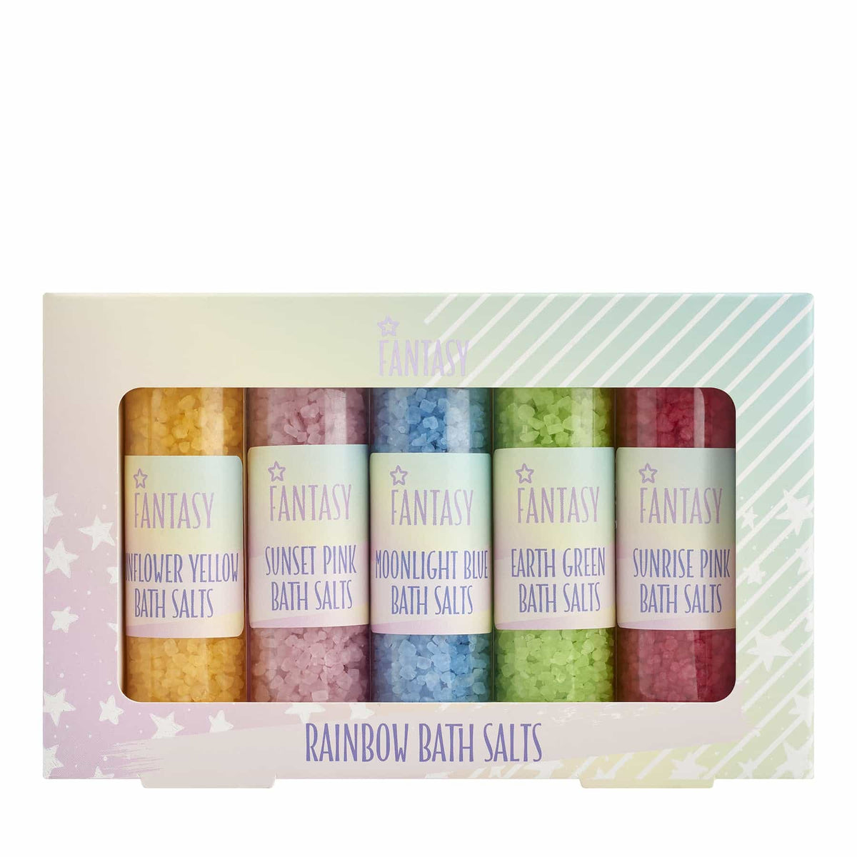 Fantasy Rainbow Bath Salts Set 5 Pcs