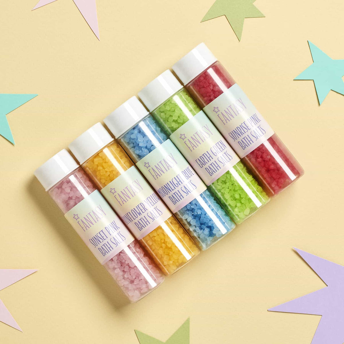 Fantasy Rainbow Bath Salts Set 5 Pcs