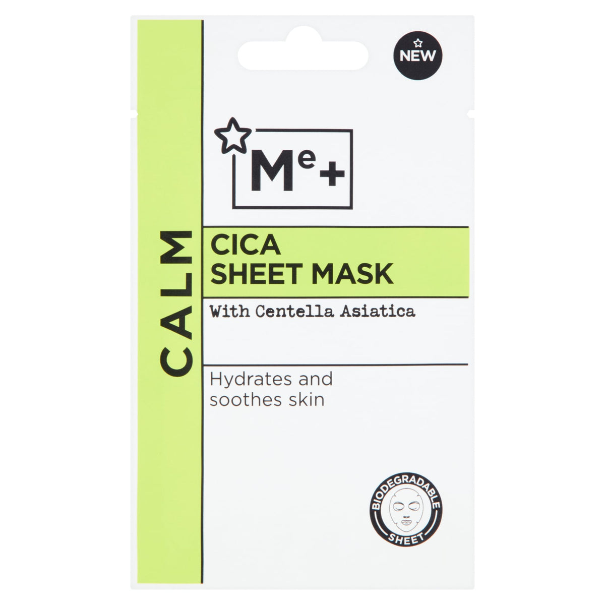 Superdrug Me+ Cica Sheet Mask With Centella Asiatica
