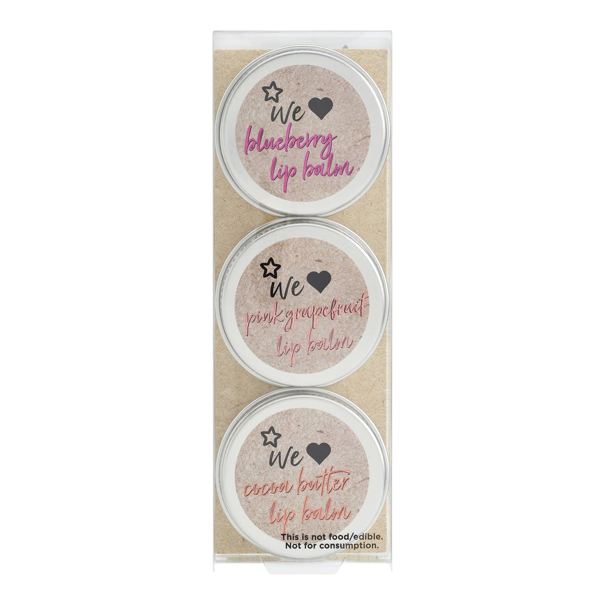 We Love Lip Balm Trio Gift Set 3 Pcs