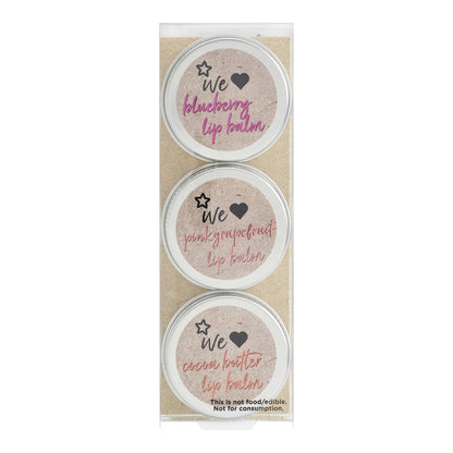 We Love Lip Balm Trio Gift Set 3 Pcs