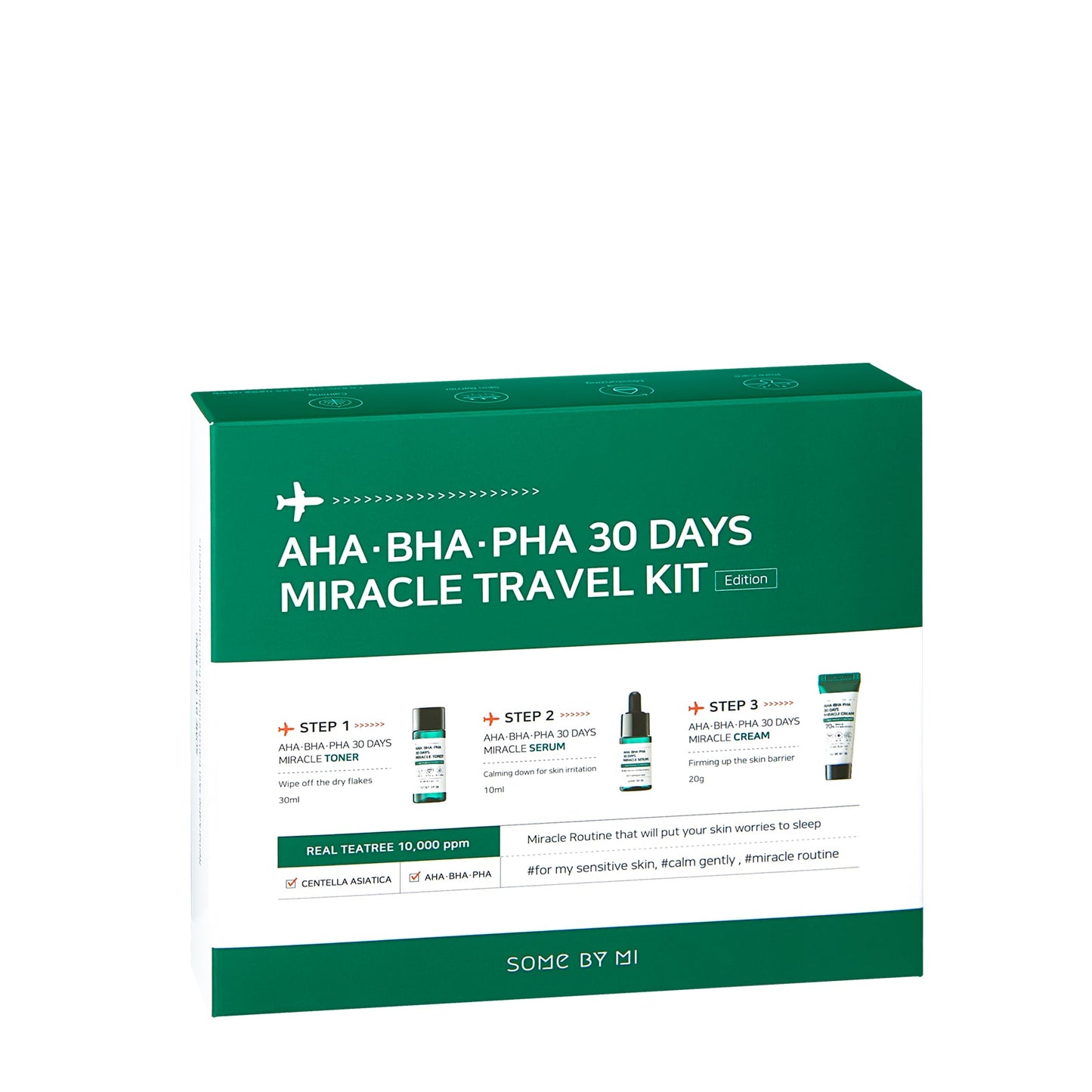 مجموعة السفر المعجزة من Some By Mi AHA وBHA وPHA لمدة 30 يومًا
