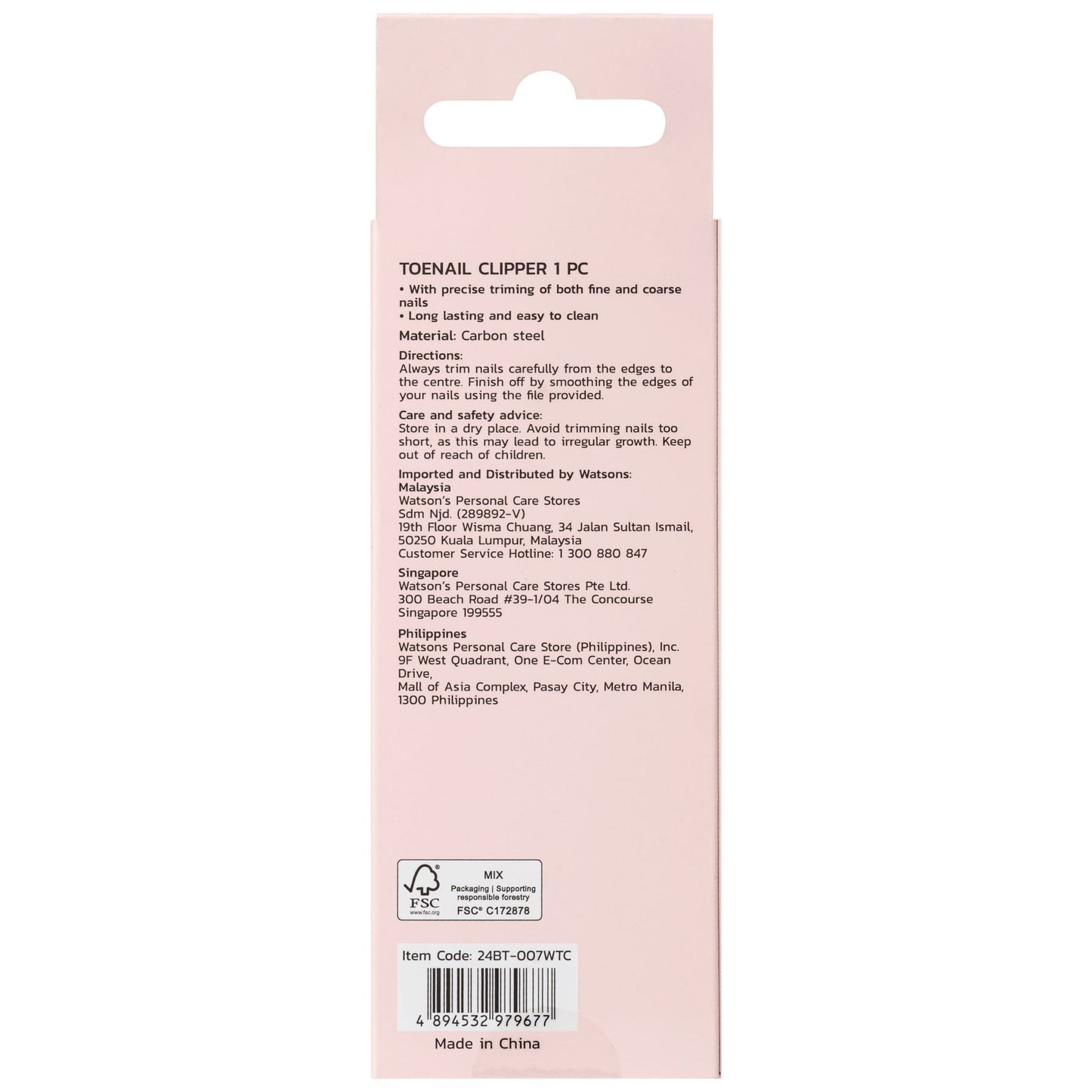 Watsons Toenail Clipper