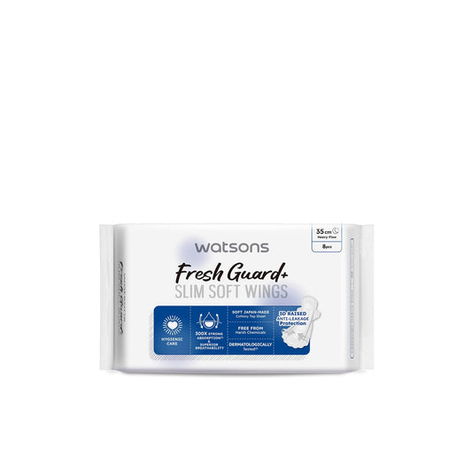 Watsons Fresh Guard+ Slim Soft Wings 35cm 8s