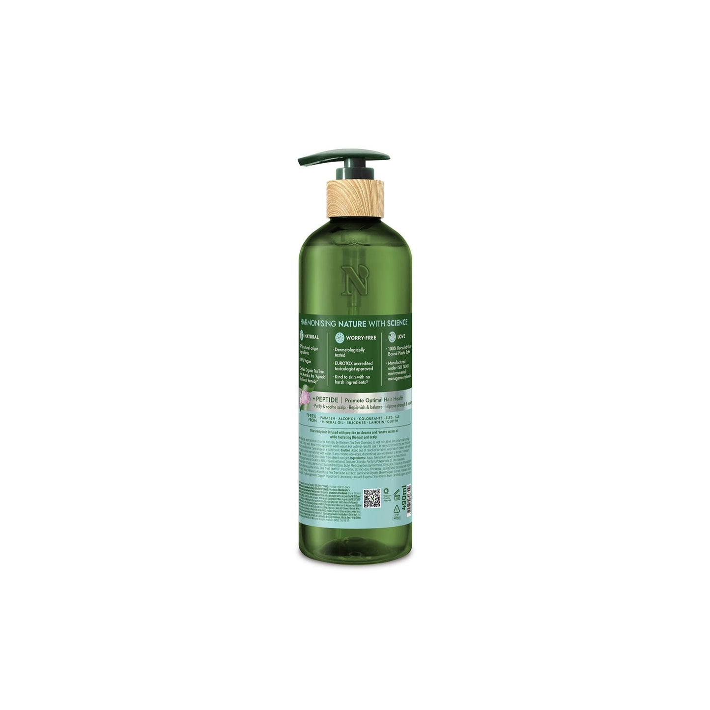 Naturals by Watsons Tea Tree Shampoo 490ml