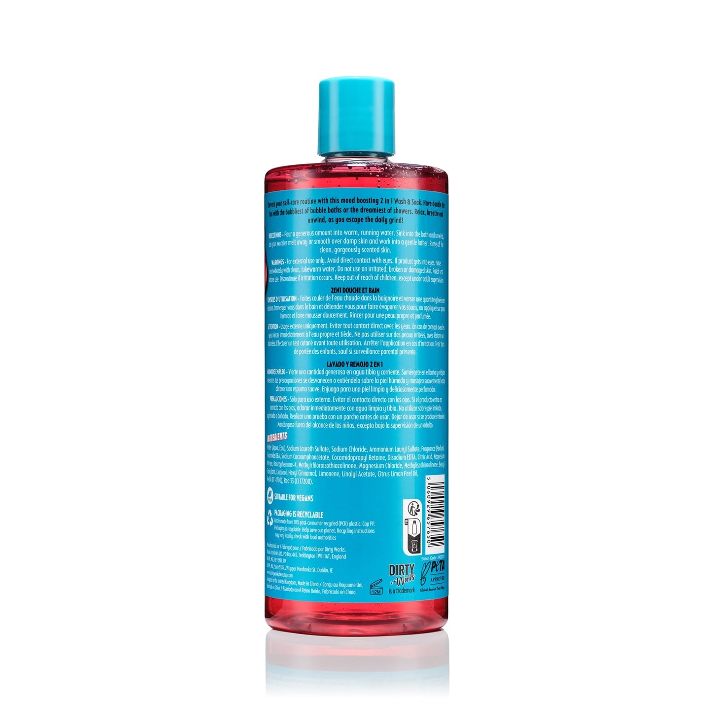 Dirty Works Bubble Standards 2 in 1 Wash & Soak