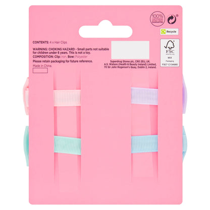 Superdrug Fantasy Small Bow X 4 Cloth Covered