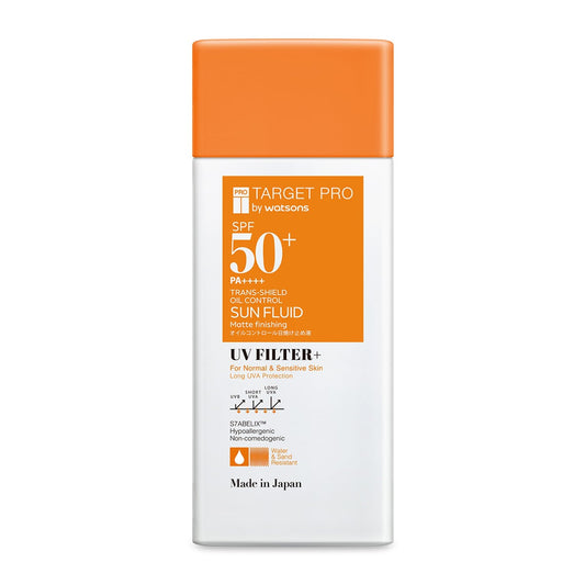 Target Pro by Watsons SPF50+ PA++++ Trans-Shield Oil Control Sun Fluid