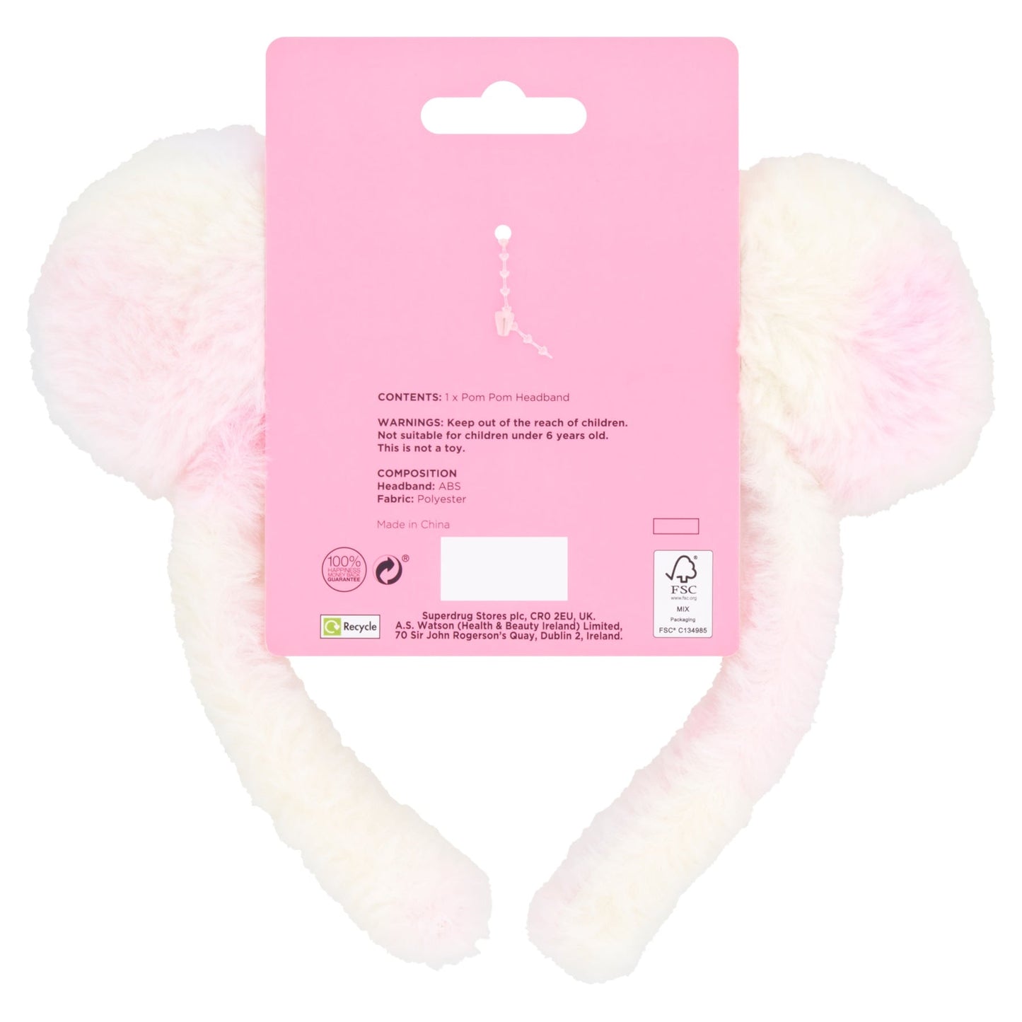 Superdrug Fantasy Headband Pom Pom