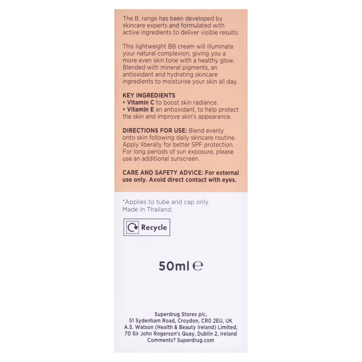 Superdrug B Bb Cream Med