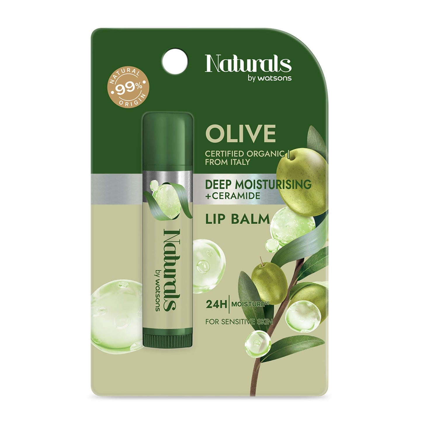 Naturals by Watsons Olive Deep Moisturising Lip Balm