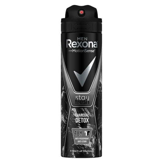 Men Anti-Perspirant Deodorant Spray Charcoal Detox 150ml 150ml
