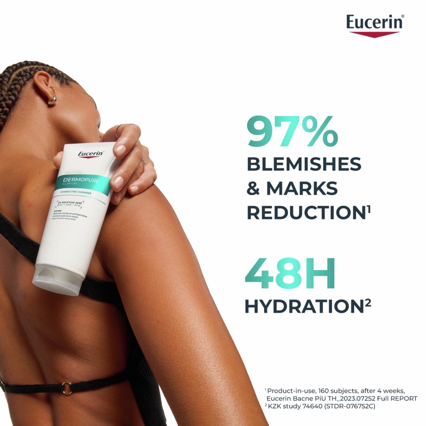Eucerin Dermopure Clinical تونر منقي لحب الشباب والعيوب والرؤوس السوداء، 200 مل