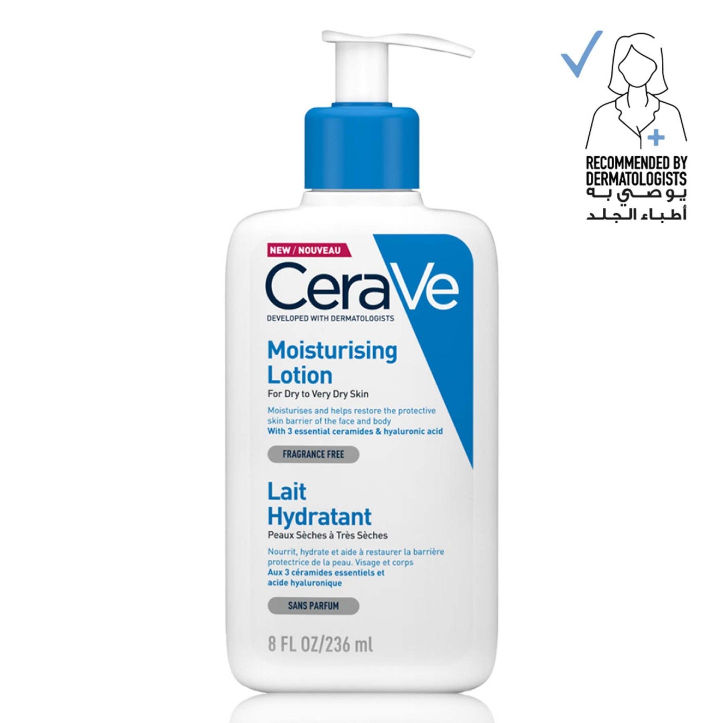 CeraVe Moisturising Lotion for Normal to Dry Skin with Hyaluronic Acid 236ml