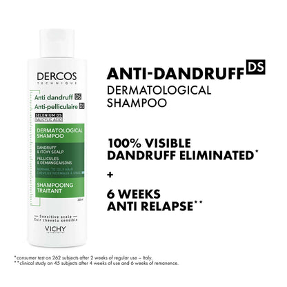 Vichy Dercos Anti Dandruff Shampoo for Normal to Oily Hair 200ml