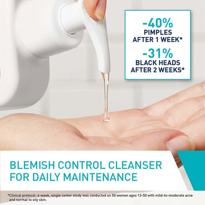 CeraVe Blemish Control Cleanser Face Wash for Acne & Blemish-Prone Skin with 2% Salicylic Acid, Niacinamide & Ceramides 236ml