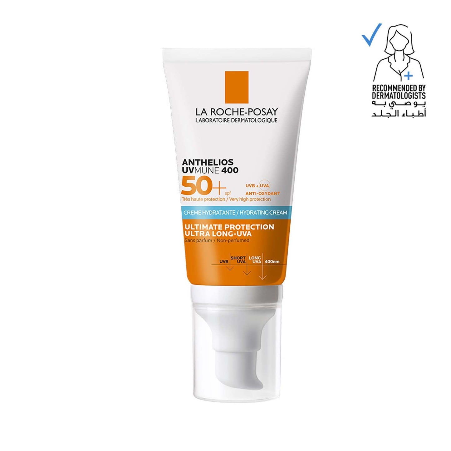 كريم الترطيب لاروش بوزيه أنثيليوس يو في ميون 400 بعامل حماية SPF50+ وخالٍ من العطور 50 مل