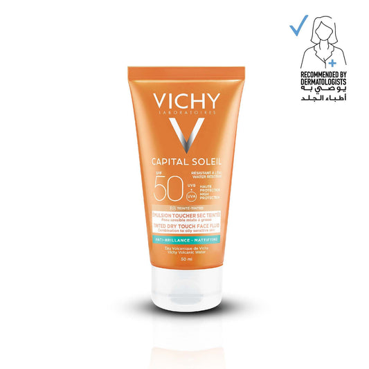 Vichy Ideal Soleil Face Sun Cream Oily Skin Spf 50+ Very High Protection 50 Ml