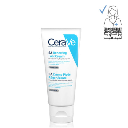CeraVe SA Renewing Foot Cream for Dry, Rough & Cracked Feet with Hyaluronic Acid 88ml
