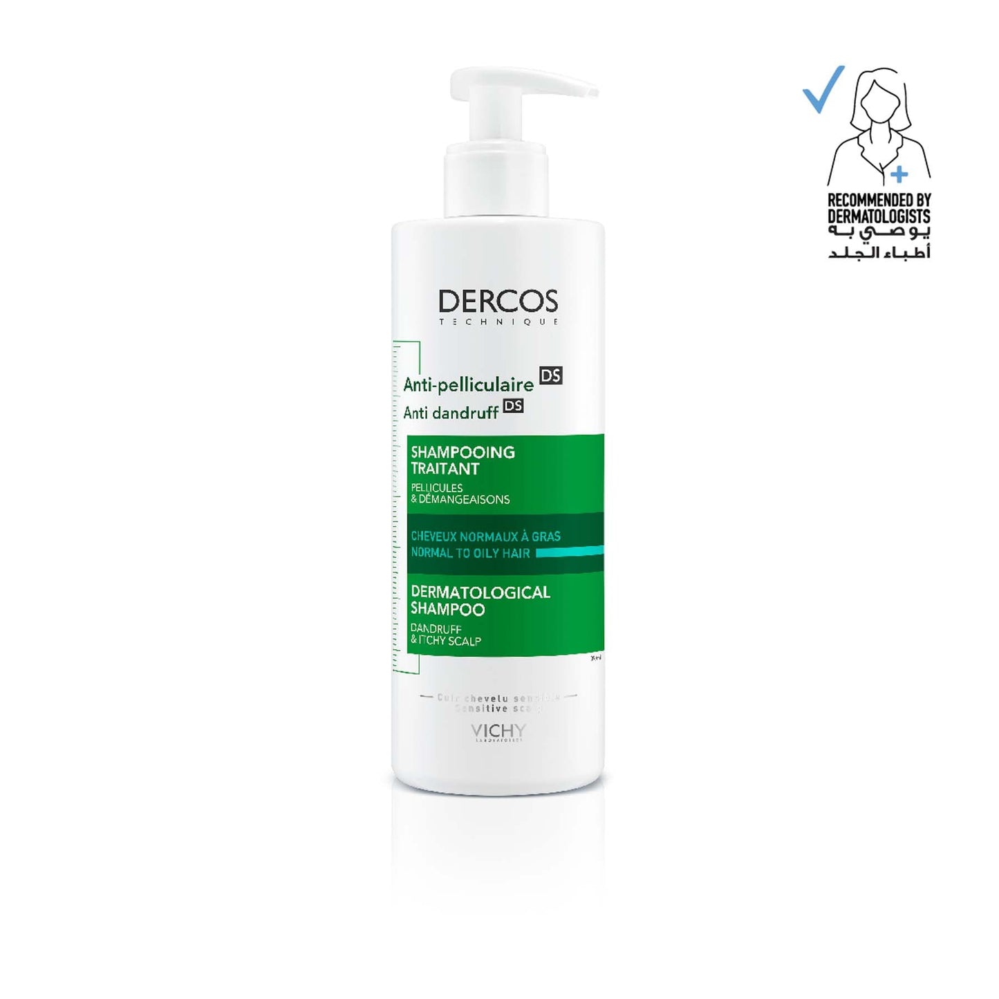 Vichy Hair Shampoo Anti Dandruff for Normal to Oily Hair Dercos by Vichy - 390ml