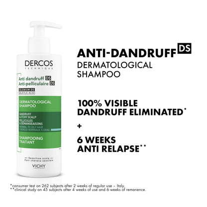 Vichy Hair Shampoo Anti Dandruff for Normal to Oily Hair Dercos by Vichy - 390ml