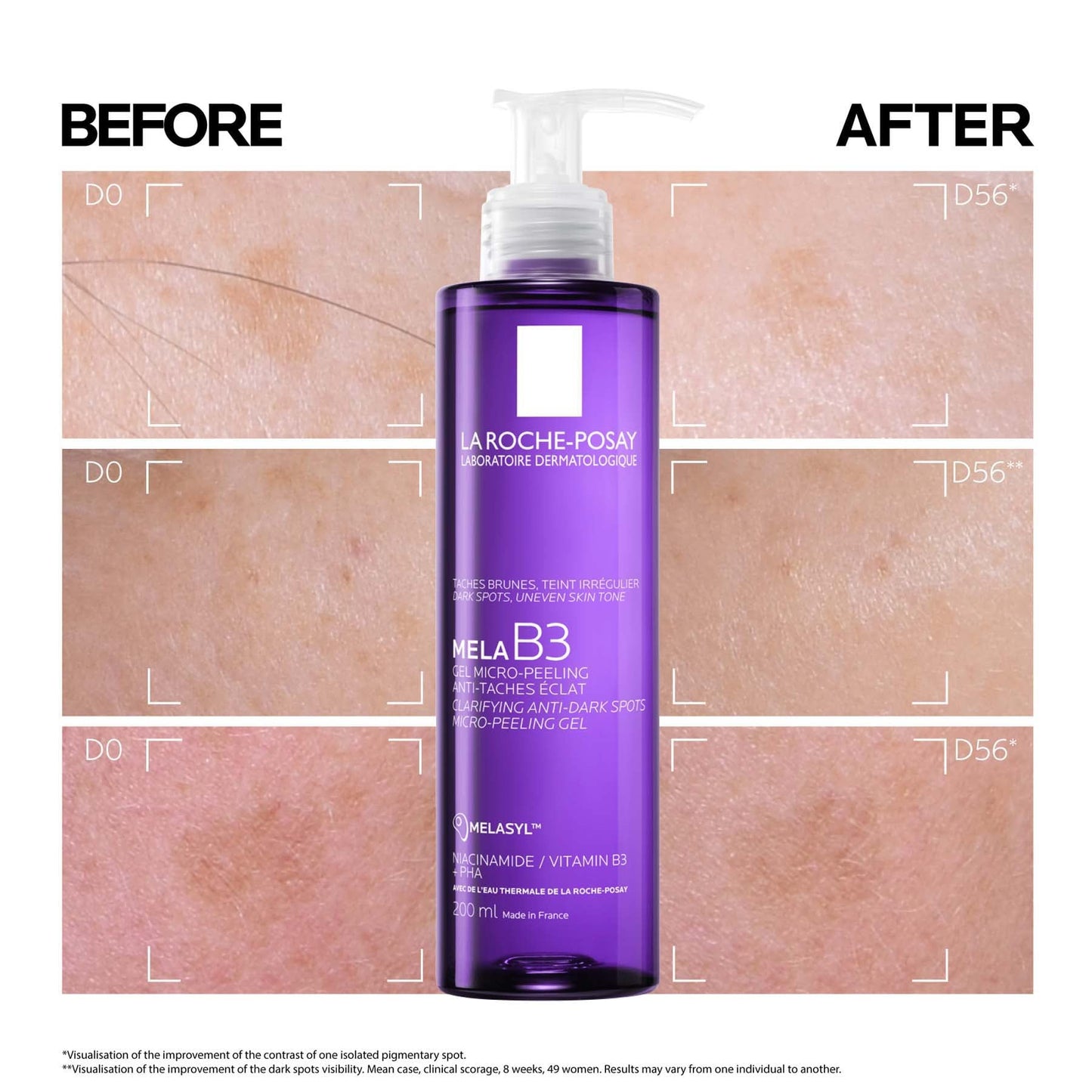 La Roche-posay Mela B3 Anti-dark Spots Cleanser With Niacinamide for All Skin Types 200ml